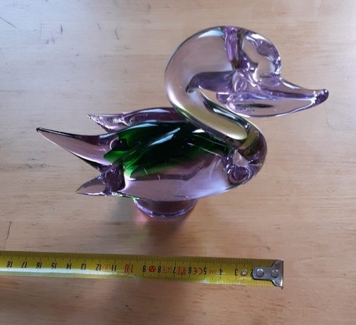 Cigno vetro artistico di - vetro,