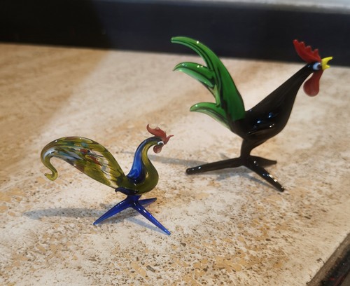 Coppia piccoli galli - coppia, colorati