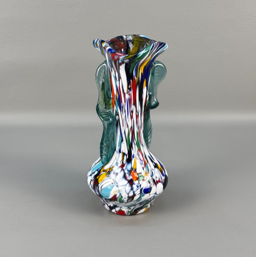 Murano murrina vasetto vetro - murano,