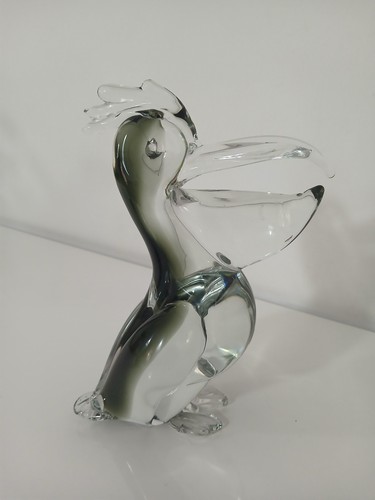 Scultura pellicano vetro - vetro, di