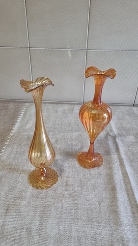Coppia vasetti vetro murano - di,