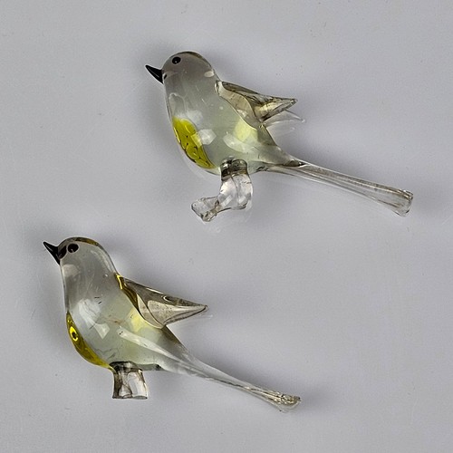 Coppia uccellini vetro - uccellini,