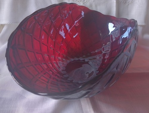 Vetro murano ciotola rosso - di,
