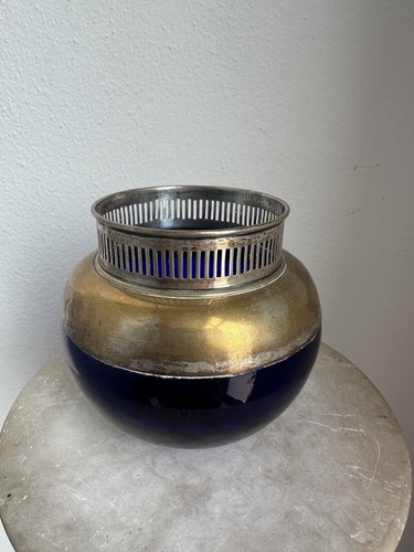 Vaso vetro murano argento - e,