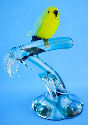 Scultura pappagallo uccello - , su