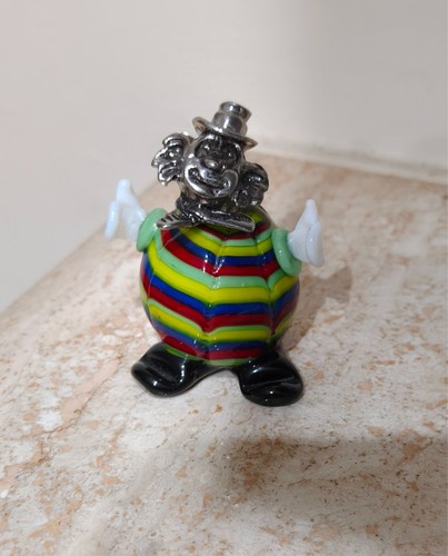Statuina clown vetro di - clown,