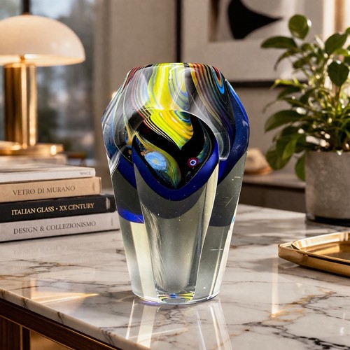 Vaso murano sommerso stile - murano,