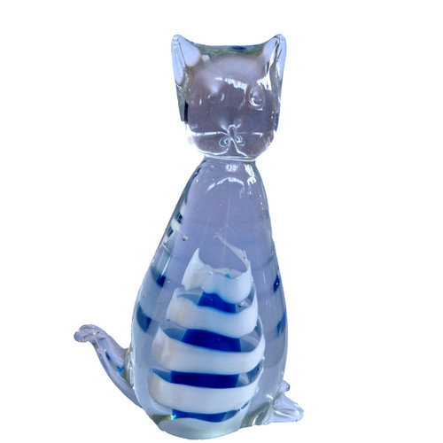 Statuina gatto vetro murano - gatto,