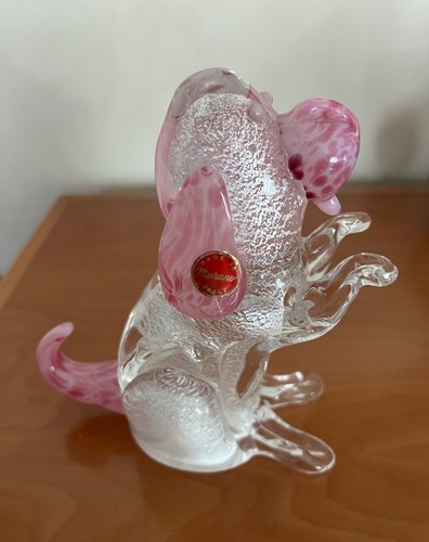 Cane vetro murano rosa e - in,