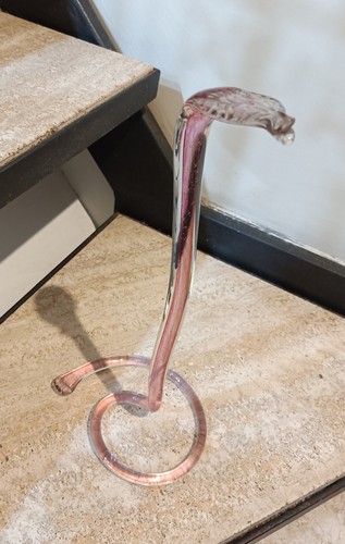 Scultura serpente cobra rosa - serpente,