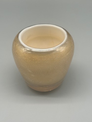 Vaso vetro vasetto murano oro - vetro,