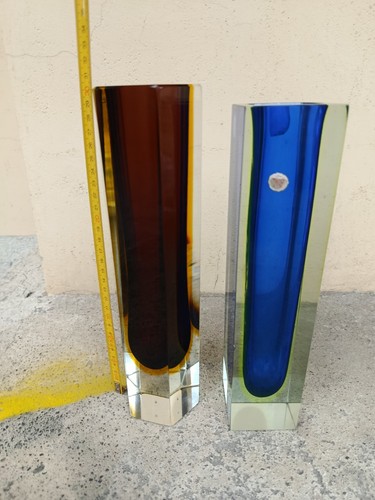 Vasi murano vetro sommerso - murano,